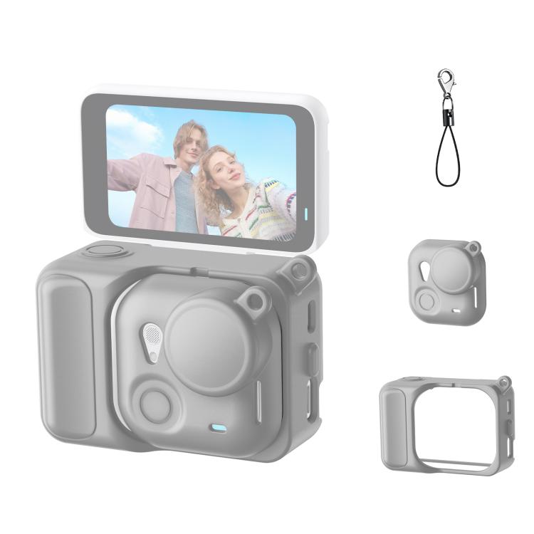 For Insta360 GO Ultra PULUZ 2 in 1 Silicone Expansion Module Body & Lens Cover, For Insta360 GO Ultra