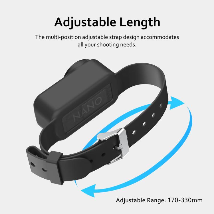 For DJI Osmo Nano Body Silicone Expansion Wrist Strap Cover Pet Collar Mount, For DJI Osmo Nano Body