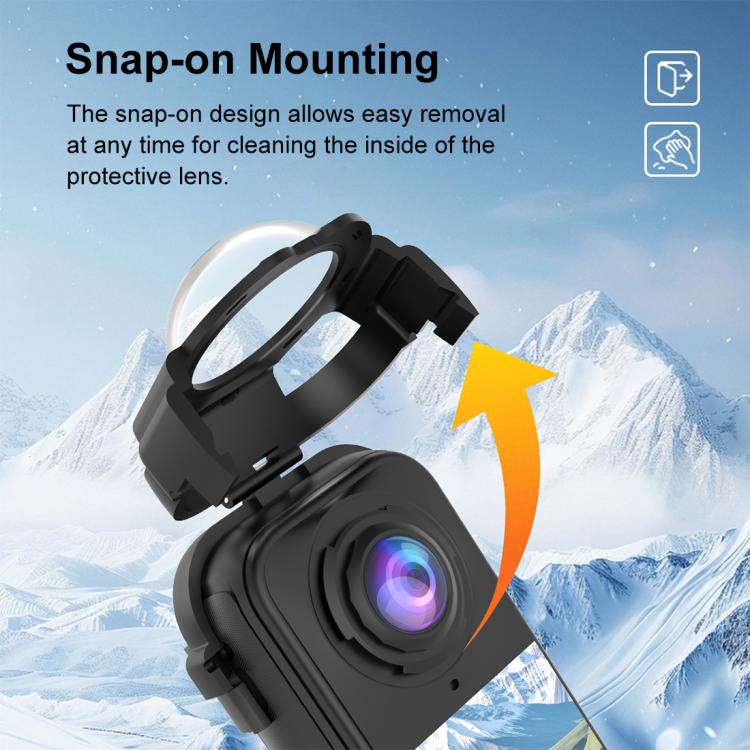 For Insta360 X4 Air PULUZ Snap-on Optical Tempered Glass Lens Guard Protective Cover, For Insta360 X4 Air