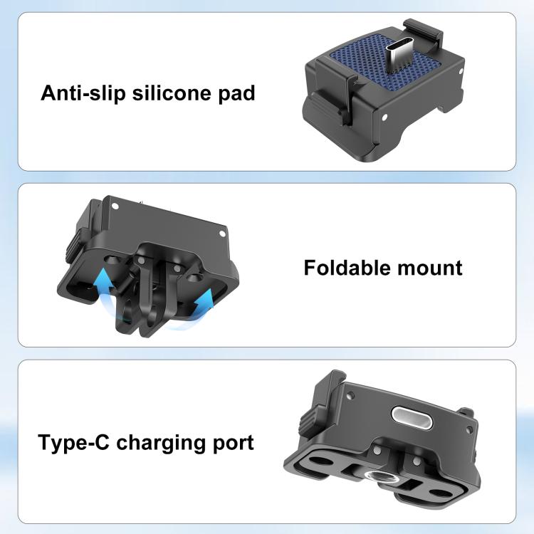 For DJI Osmo Pocket 3 PULUZ Plastic Quick-Release Charging Adapter Base, Charging Adapter Base