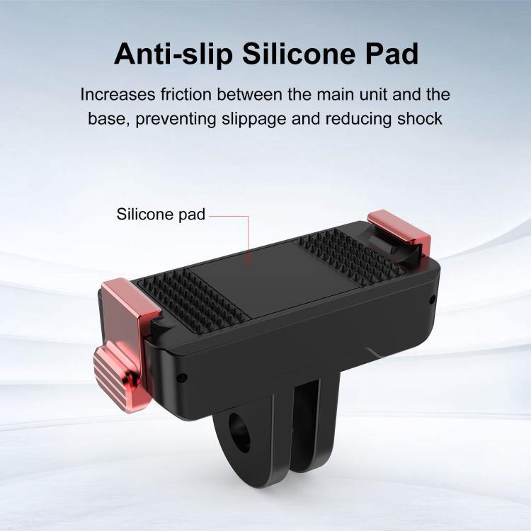 For DJI Osmo Action 6 / Nano PULUZ Two Claw Plastic Magnetic Quick Release Base Mount, Two Claw Quick-Release Base