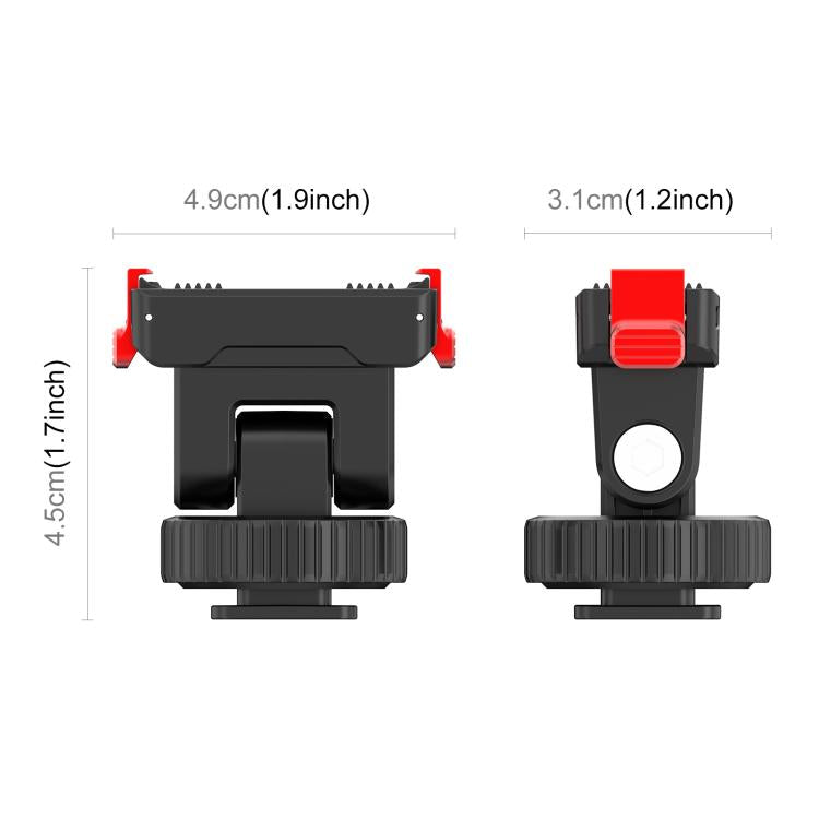 For DJI Osmo Action 6 / Nano PULUZ Plastic Gimbal Quick-Release Base Mount, Gimbal Quick-Release Base
