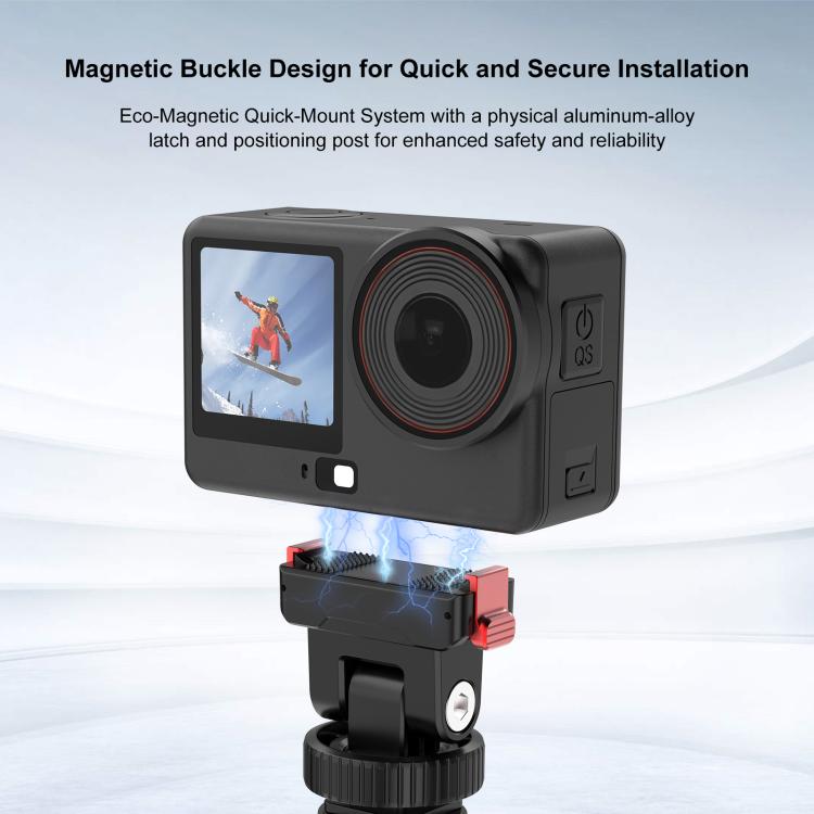 For DJI Osmo Action 6 / Nano PULUZ Plastic Gimbal Quick-Release Base Mount, Gimbal Quick-Release Base