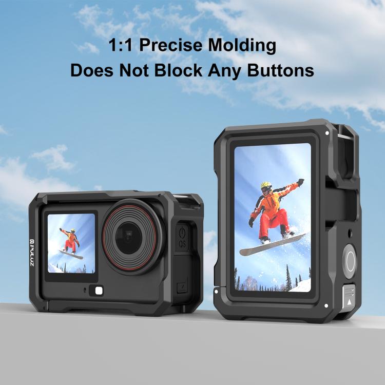 For DJI Osmo Action 6 PULUZ Metal Cage Frame with Cold Shoe, Metal Cage