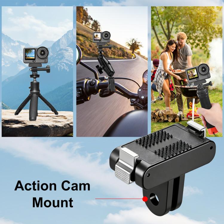 For DJI Osmo Action 6 / Nano PULUZ Plastic Magnetic Quick Release Base Mount