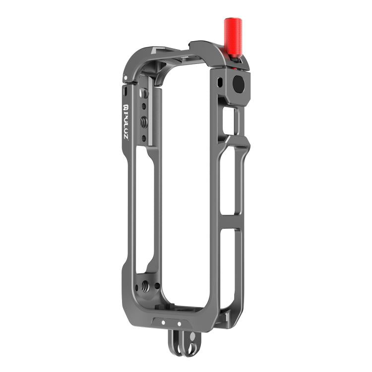 For Insta360 X4 Air PULUZ Metal Protective Cage Expansion Frame with Cold Shoe Bases & Lens Cover, For Insta360 X4 Air Lens Cover
