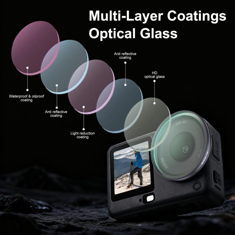 For DJI Osmo Action 6 PULUZ Action Camera UV Lens Filter, UV
