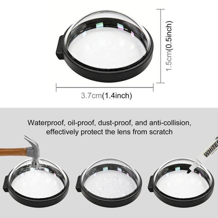 For GoPro MAX2 PULUZ Optical Tempered Glass Lens Guard Protective Cover, Glass Lens Guard