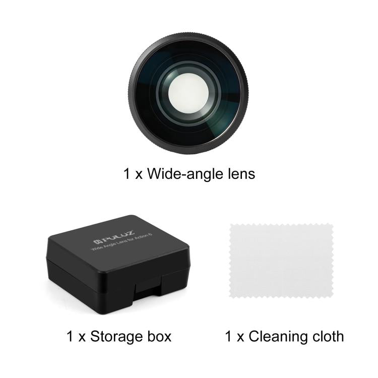 For DJI Osmo Action 6 PULUZ FOV Boost Lens 185 Degree Wide Angle Lens, For DJI Osmo Action 6