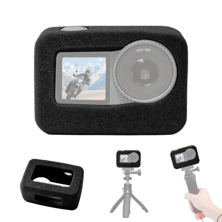 For DJI Osmo Action 6 PULUZ High Density Foam Windshield, For DJI Osmo Action 6