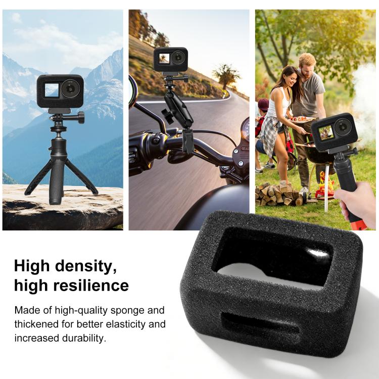 For DJI Osmo Action 6 PULUZ High Density Foam Windshield, For DJI Osmo Action 6