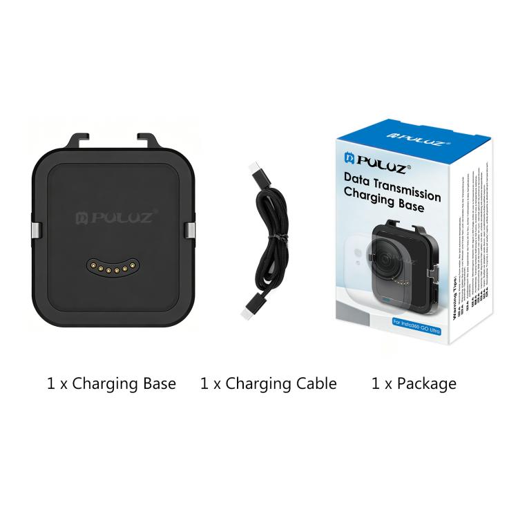 For Insta360 GO Ultra PULUZ Data Transmission Base Multifunctional Charging Base, Charging Base