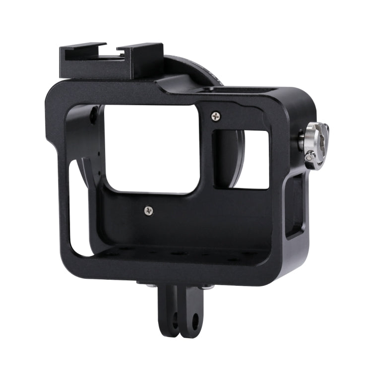 PULUZ Housing Shell CNC Aluminum Alloy Protective Cage with 52mm UV Lens for GoPro HERO(2018) /7 Black /6 /5, For HERO6 /5 No Frame, For HERO5/6 No Frame