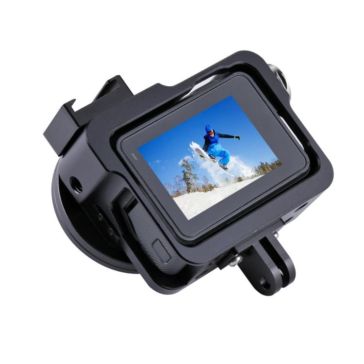 PULUZ Housing Shell CNC Aluminum Alloy Protective Cage with 52mm UV Lens for GoPro HERO(2018) /7 Black /6 /5, For HERO6 /5 No Frame, For HERO5/6 No Frame