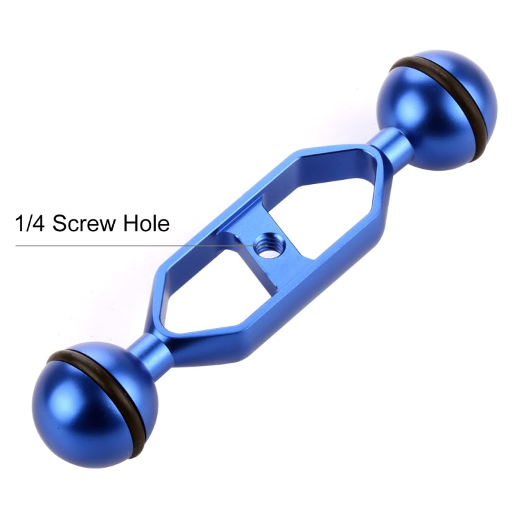 PULUZ 5.0 inch 12.6cm Aluminum Alloy Dual Balls Arm, Ball Diameter: 25mm, 5.0 inch (Red), 5.0 inch (Blue)
