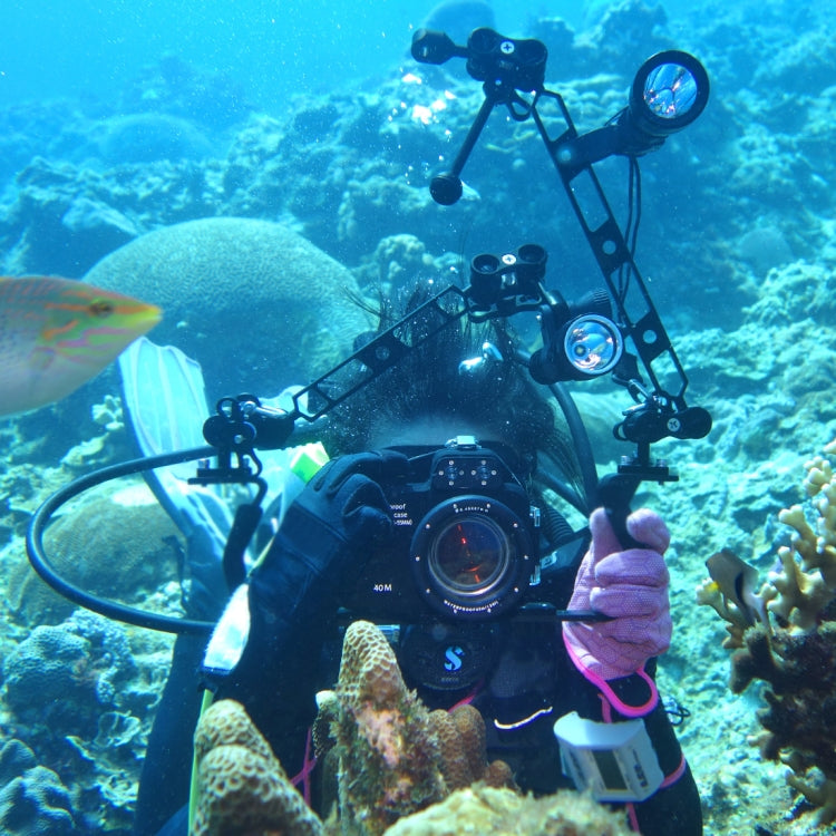 PULUZ 8 inch 20.3cm Aluminum Alloy Ball Arm for Underwater Torch / Video Light, Ball Diameter: 2.5cm, 8 inch Single Ball