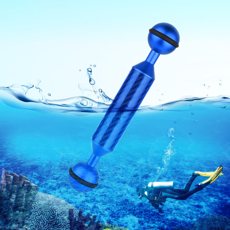 PULUZ 5 inch 13cm Length 20.8mm Diameter Dual Balls Carbon Fiber Floating Arm, Ball Diameter: 25mm, 5 inch Red, 5 inch Black, 5 inch Blue