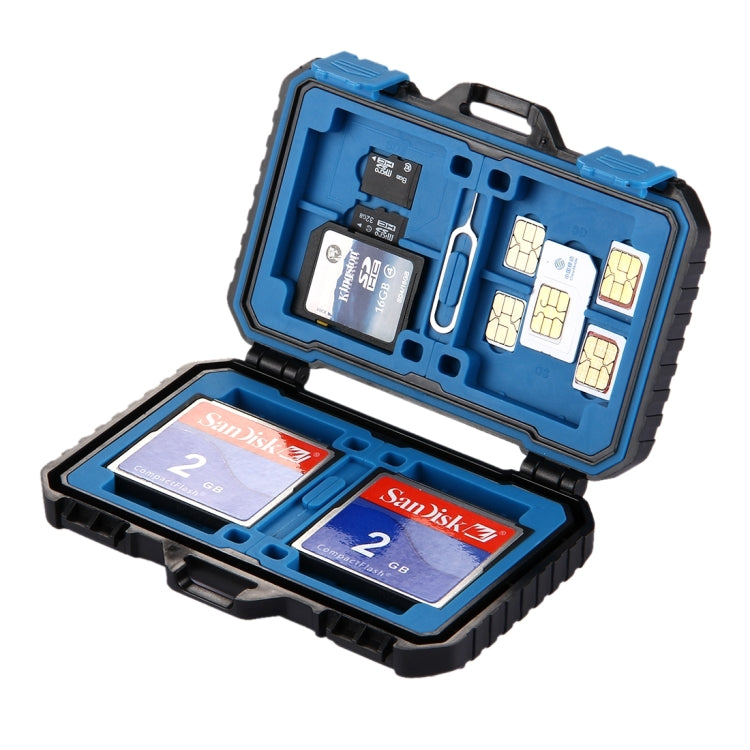 PULUZ 27 in 1 Memory Card Case for 4CF + 8SD + 9TF + 1Card PIN + 1Standard SIM + 2Micro-SIM + 2Nano-SIM, 27 in 1