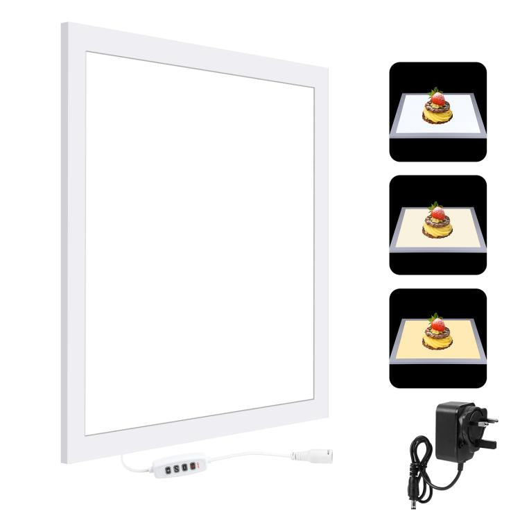 PULUZ 1000LM LED Acrylic No Polar Dimming Shadowless Light Pad with Switch for 40cm Photo Studio Box, Light(US), Light(UK), Light(EU)