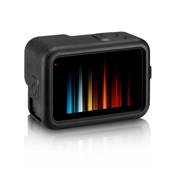 PULUZ for GoPro HERO12 Black /11 Black /10 Black /9 Black Silicone Protective Case Cover with Wrist Strap & Lens Cover, For GoPro HERO9 Black