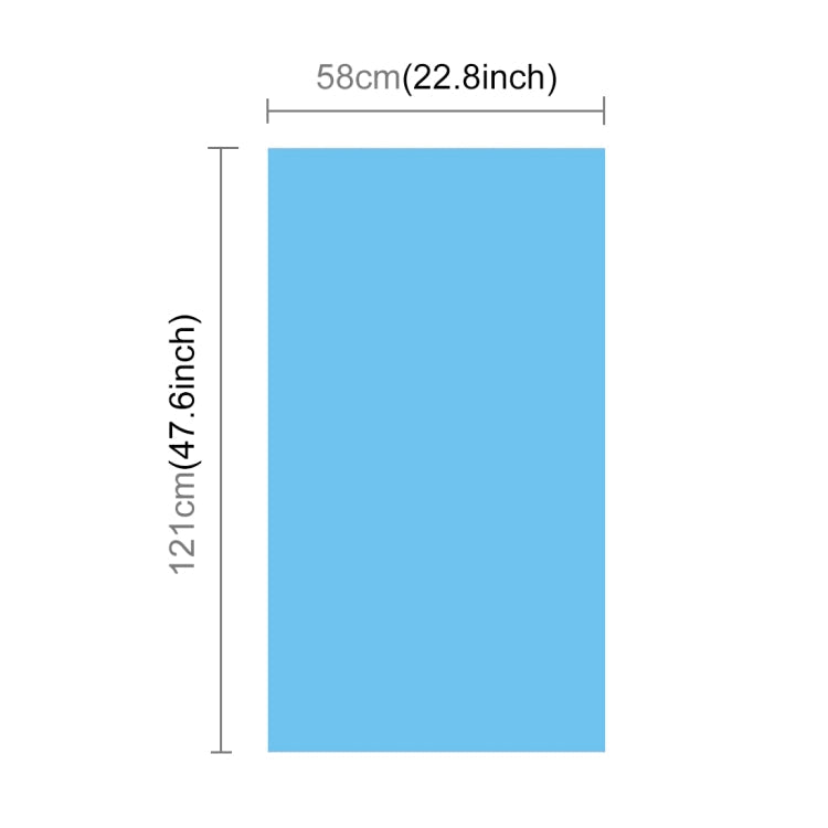 PULUZ Photography Background PVC Paper Kits for Studio Tent Box, Size: 121cm x 58cm, Backdrop 60cm(Blue), Backdrop 60cm(Red), Backdrop 60cm(B), Backdrop 60cm(W)