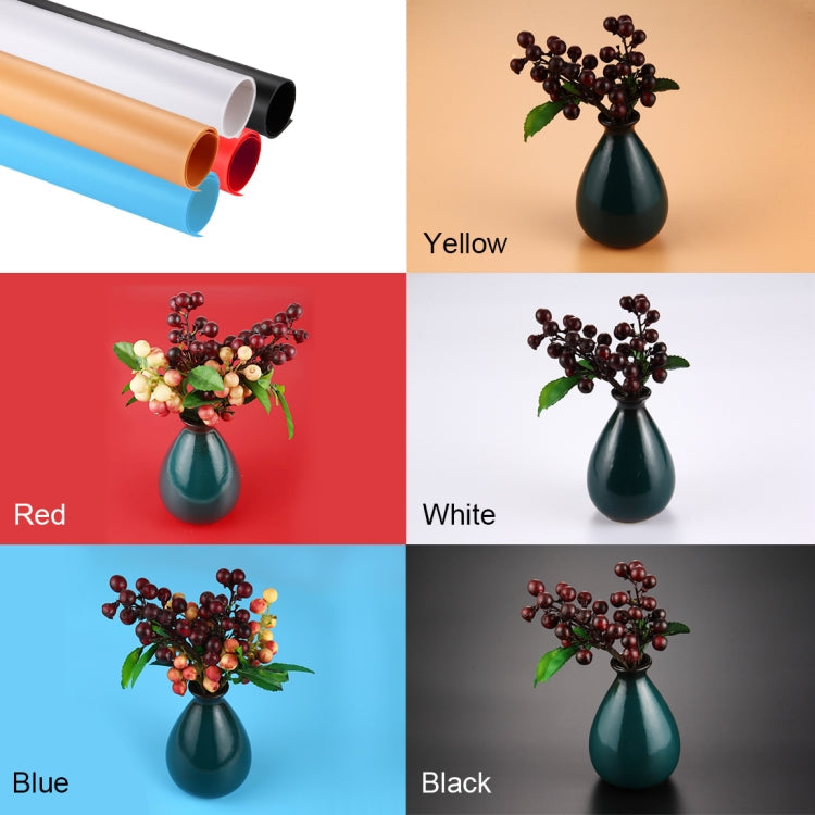 PULUZ Photography Background PVC Paper Kits for Studio Tent Box, Size: 121cm x 58cm, Backdrop 60cm(Blue), Backdrop 60cm(Red), Backdrop 60cm(B), Backdrop 60cm(W)