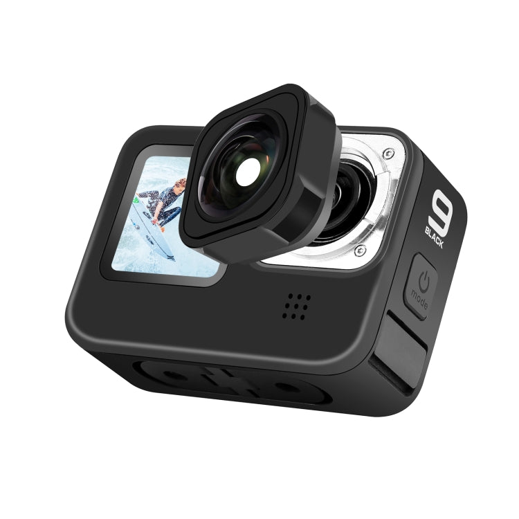 PULUZ Max Lens Mod Wide Angle Lens for GoPro Hero13 Black / Hero12 Black / Hero11 Black / HERO10 Black / HERO9 Black, For GoPro Hero13 Black / Hero12 Black