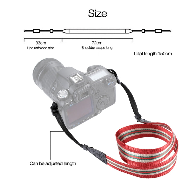 PULUZ Stripe Style  Series Shoulder Neck Strap Camera Strap for SLR / DSLR Cameras, Stripe 10