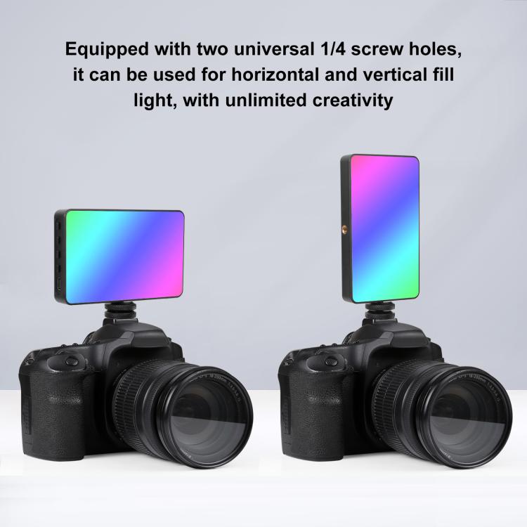 PULUZ Pocket 140 LEDs RGB Full Color Beauty Fill Light Handheld Photography LED Light, 140 LED