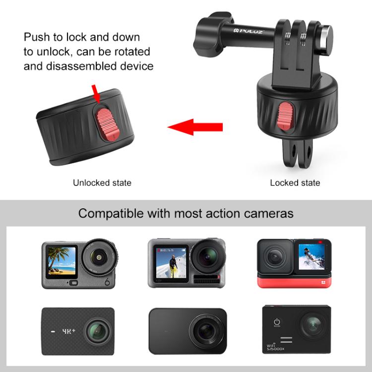 PULUZ Action Camera Magnetic Base Adapter, Magnetic Base