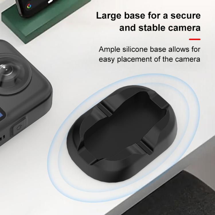 For DJI Osmo 360 PULUZ Silicone Base Stand, Desktop Silicone Base