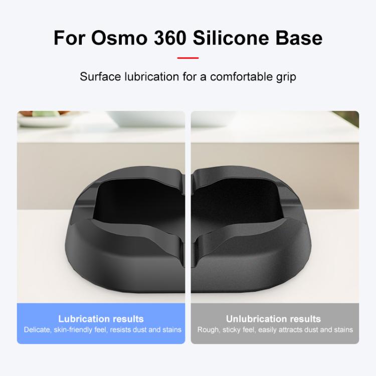 For DJI Osmo 360 PULUZ Silicone Base Stand, Desktop Silicone Base