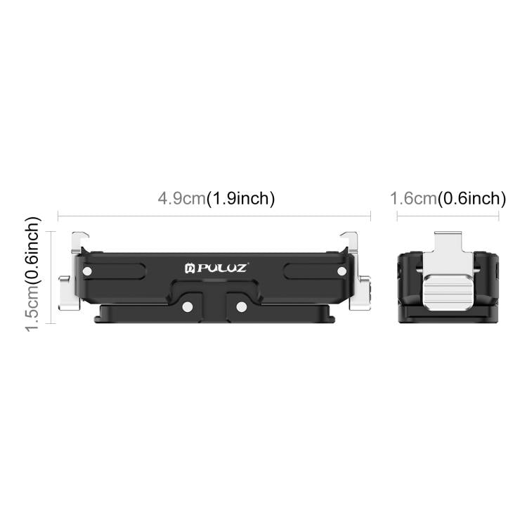 For Insta360 GO Ultra PULUZ Magnetic Aluminum Alloy Quick Release Base Mount, For Insta360 GO Ultra Aluminum Alloy