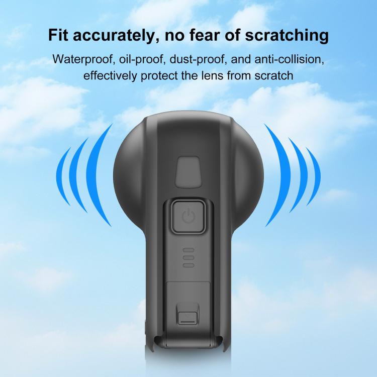 For DJI Osmo 360 STARTRC Camera All-in-one Body Lens Silicone Cover, Body Lens Silicone Cover