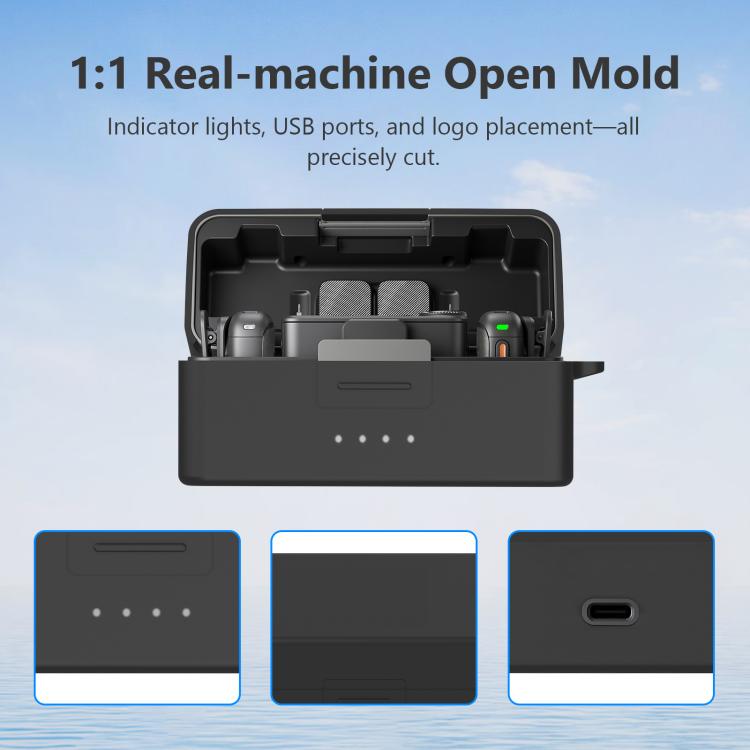 For DJI Mic 3 PULUZ Charging Case Silicone Scratch-proof Protective Cover, For DJI Mic 3