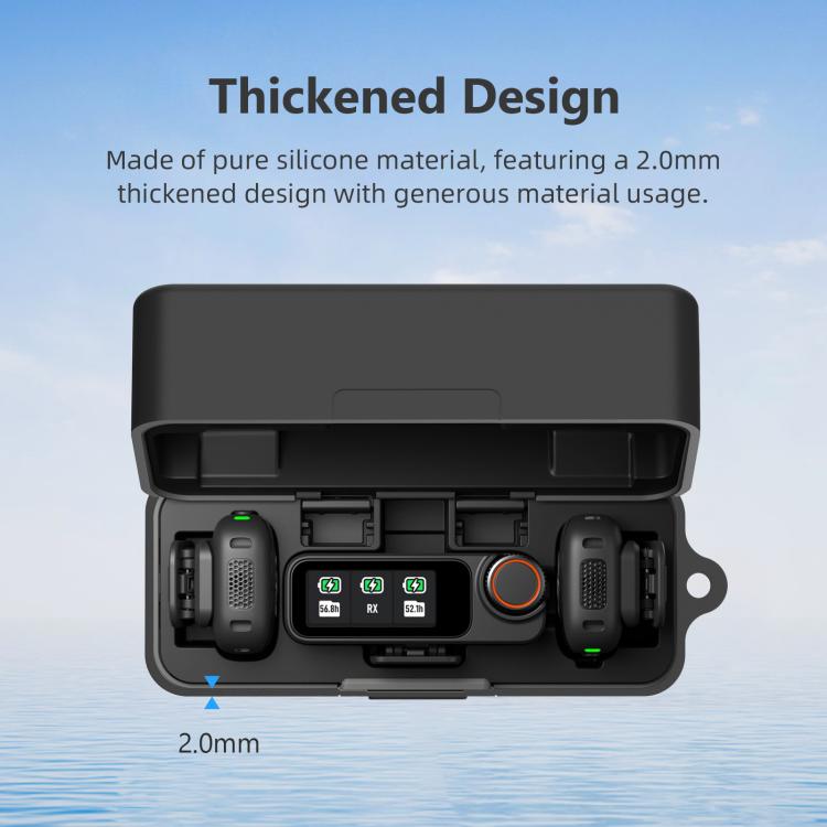 For DJI Mic 3 PULUZ Charging Case Silicone Scratch-proof Protective Cover, For DJI Mic 3