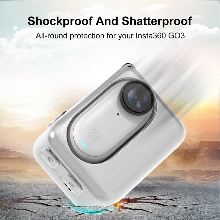 For Insta360 GO 3 PULUZ Camera Charging Case Silicone Case, Charging Case Case (White), Charging Case Case (Black), Charging Case Case (Red)
