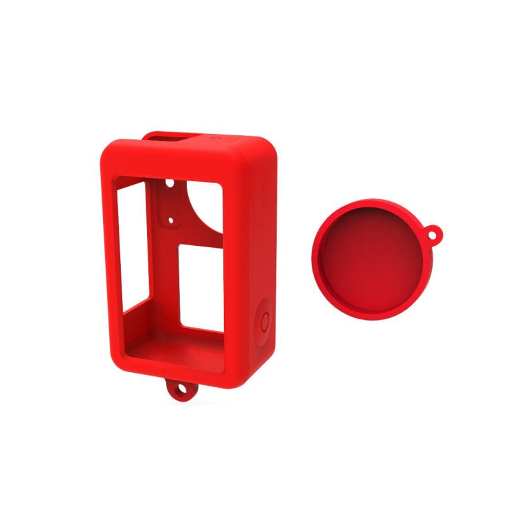 For DJI Osmo Action 4 / 3 PULUZ Silicone Protective Case with Lens Cap, For DJI Osmo Action 4 / 3