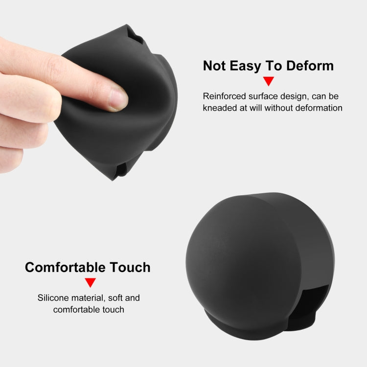 For Insta360 X3 PULUZ Invisible Dive Case Lens Guard Silicone Protective Cover, For Insta360 X4 / X3