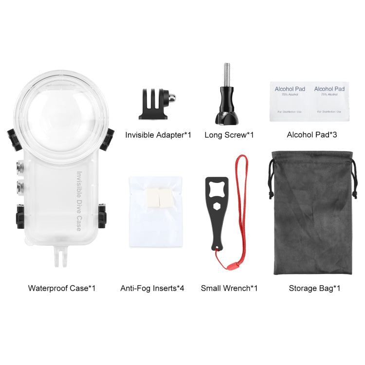 For Insta360 X4 PULUZ 50m Waterproof Sealed Diving Case, For Insta360 X4