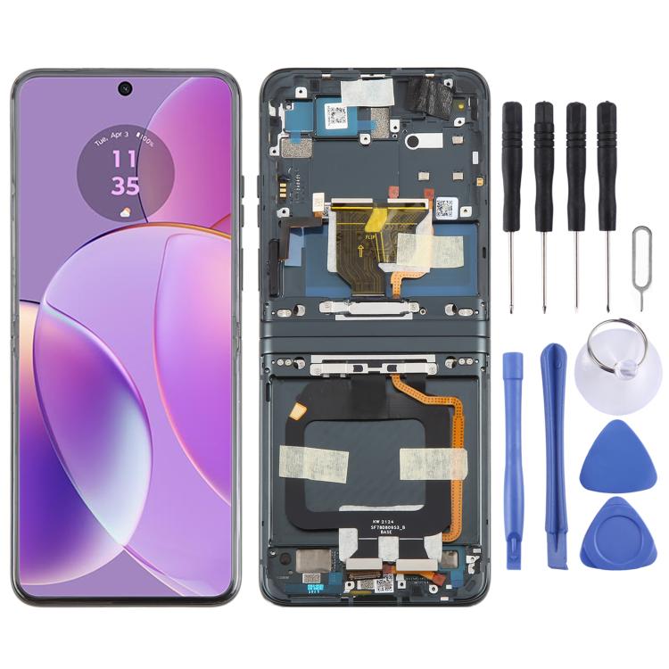 For Motorola Razr 40 XT2323-2 Original LCD Screen Digitizer Full Assembly with Frame, For Motorola Razr 40(Original)