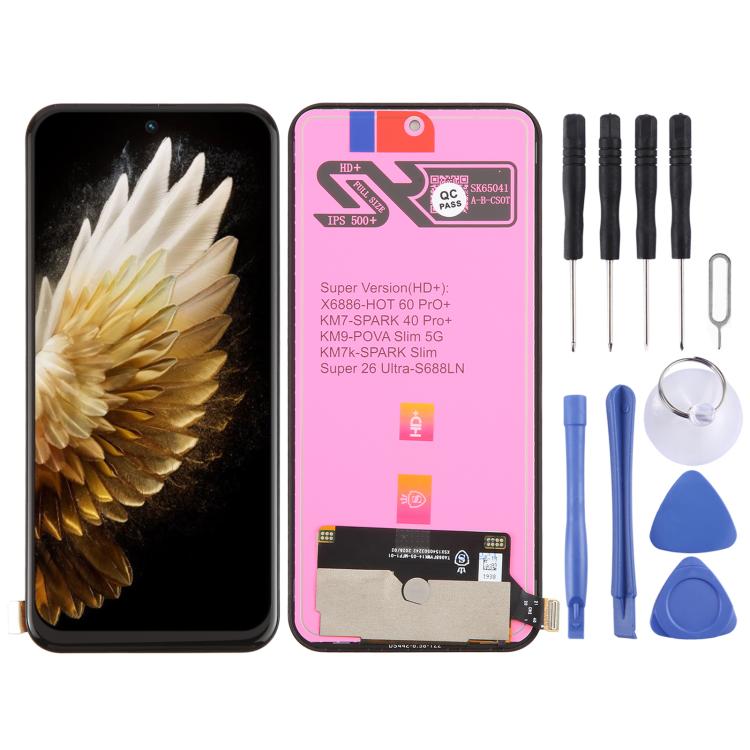 For Tecno Spark 40 Pro+ KM7 TFT LCD Screen with Digitizer Full Assembly, For Tecno Spark 40 Pro+(TFT)