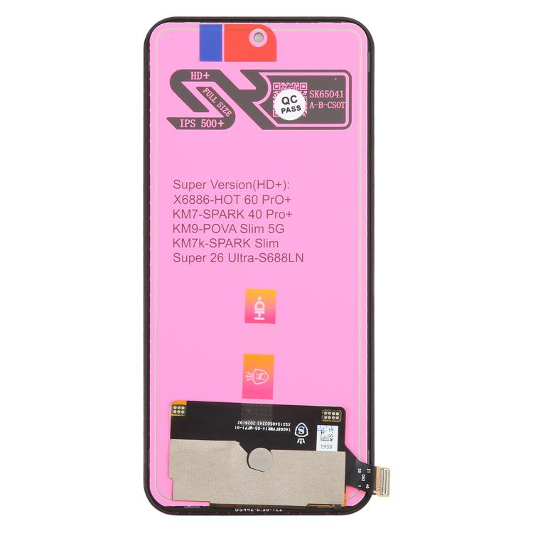 For Tecno Spark 40 Pro+ KM7 TFT LCD Screen with Digitizer Full Assembly, For Tecno Spark 40 Pro+(TFT)