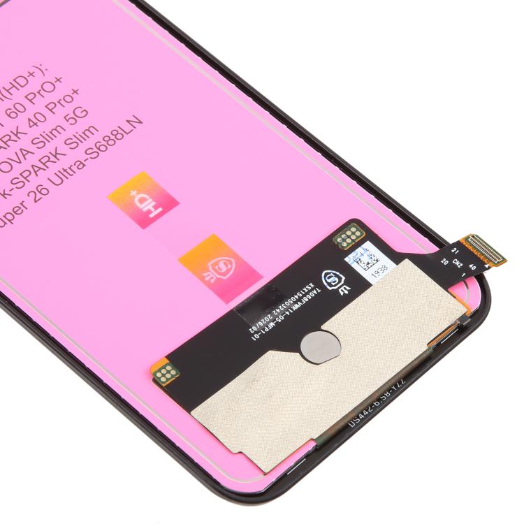 For Tecno Spark 40 Pro+ KM7 TFT LCD Screen with Digitizer Full Assembly, For Tecno Spark 40 Pro+(TFT)