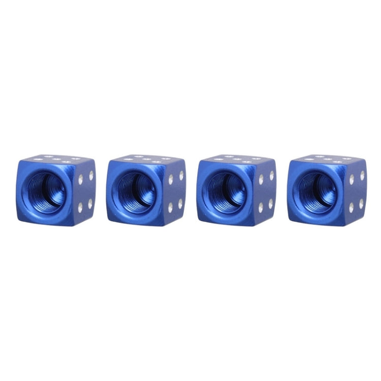 Universal 8mm Dice Style Aluminium Alloy Car Tire Valve Caps, Pack of 4, Dice Style 4, Dice Style, Dice Shape 5, Dice Style 5, Dice Style  5