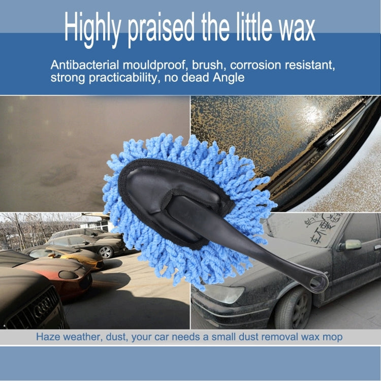 KANEED SL-915 Car Dash Duster Washable Microfiber Interior and Exterior Surface Cleaner Wax Treated Professional Detailing Tool, Size: 34 x 19cm, Surface Cleaner Blue, Surface Cleaner