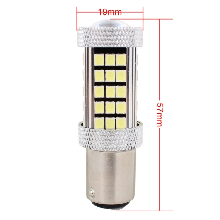 2 PCS 1157/BAY15D 12.6W 630LM 6500K White Light 2835 SMD 66 LED Car Brake / Steering Light, DC12V, 1157