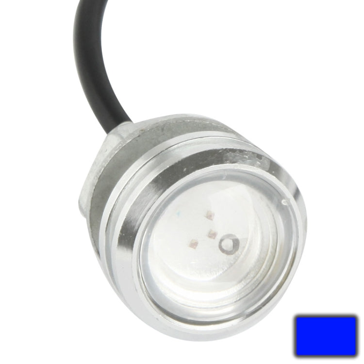 3W Waterproof Eagle Eye Light LED Light for Vehicles, Cable Length: 60cm, 蓝光, Red, Warm White