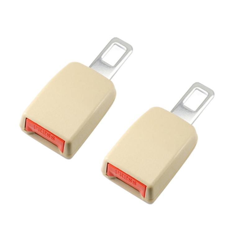 2 PCS Universal Car Seat Belt Extension Buckle, (Black), (Khaki), (Grey)