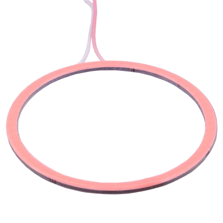 80mm 5W 180LM Angel Eyes Circles Car Headlight COB LED Lights for Vehicles, DC 12-24V, 80mm Pink Light, 80mm Green Light
